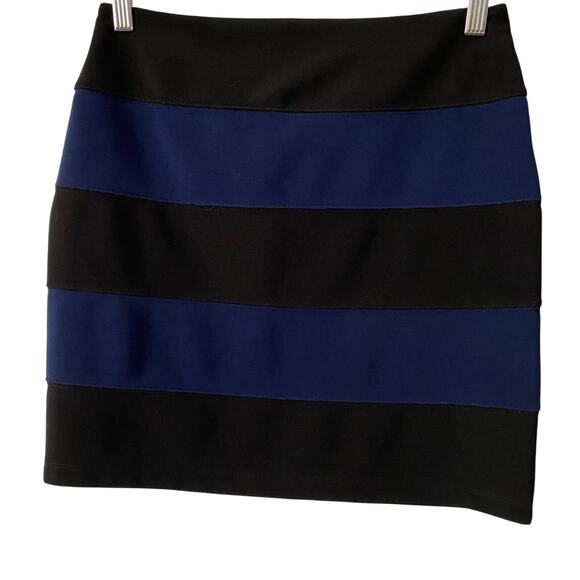 Forever 21 Women's S Whimsigoth Stripe Pencil Stretch Mini Skirt Academia Goth - Picture 2 of 7